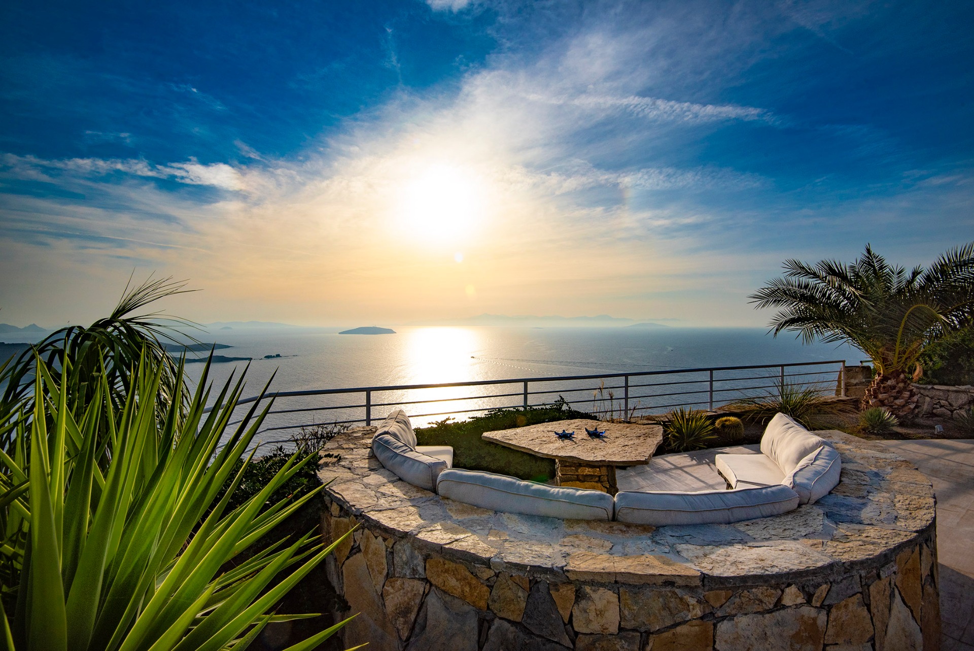 A sundowner view from Peninsula Villas Bodrum
