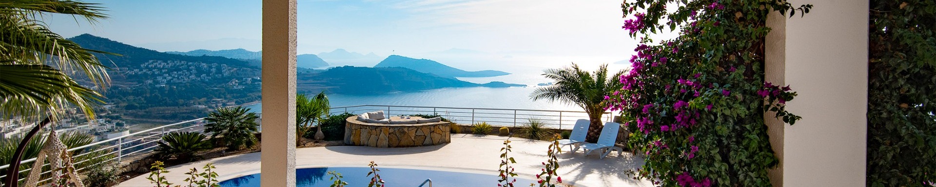 Luxury holiday villas for rent Bodrum with sea views