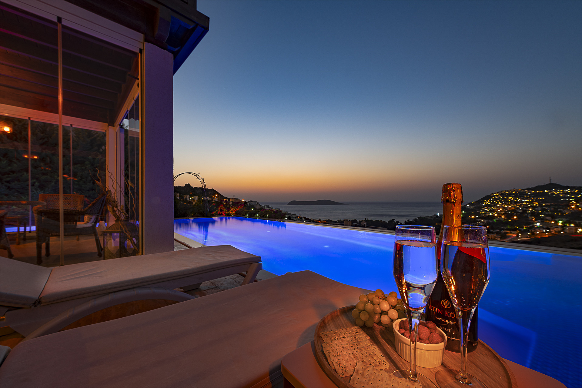 Superb sunsets, Bodrum holiday villa for rent, Villa Aqua