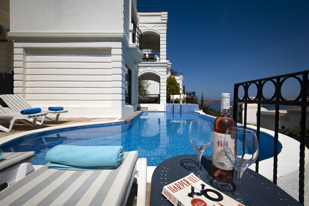 Lavnata Luxury Holiday Villa Yalikavak Bodrum Peninsula private pool, Marina Views